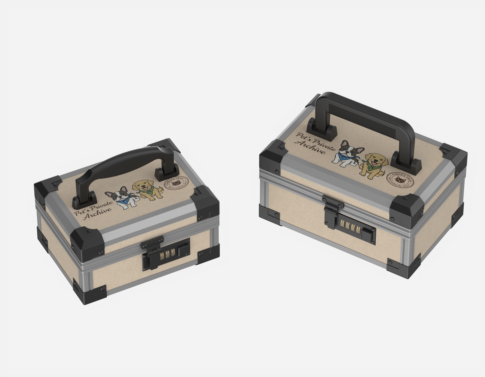 Closed size comparison of YOFUN Malle Canine BB and MM Editions