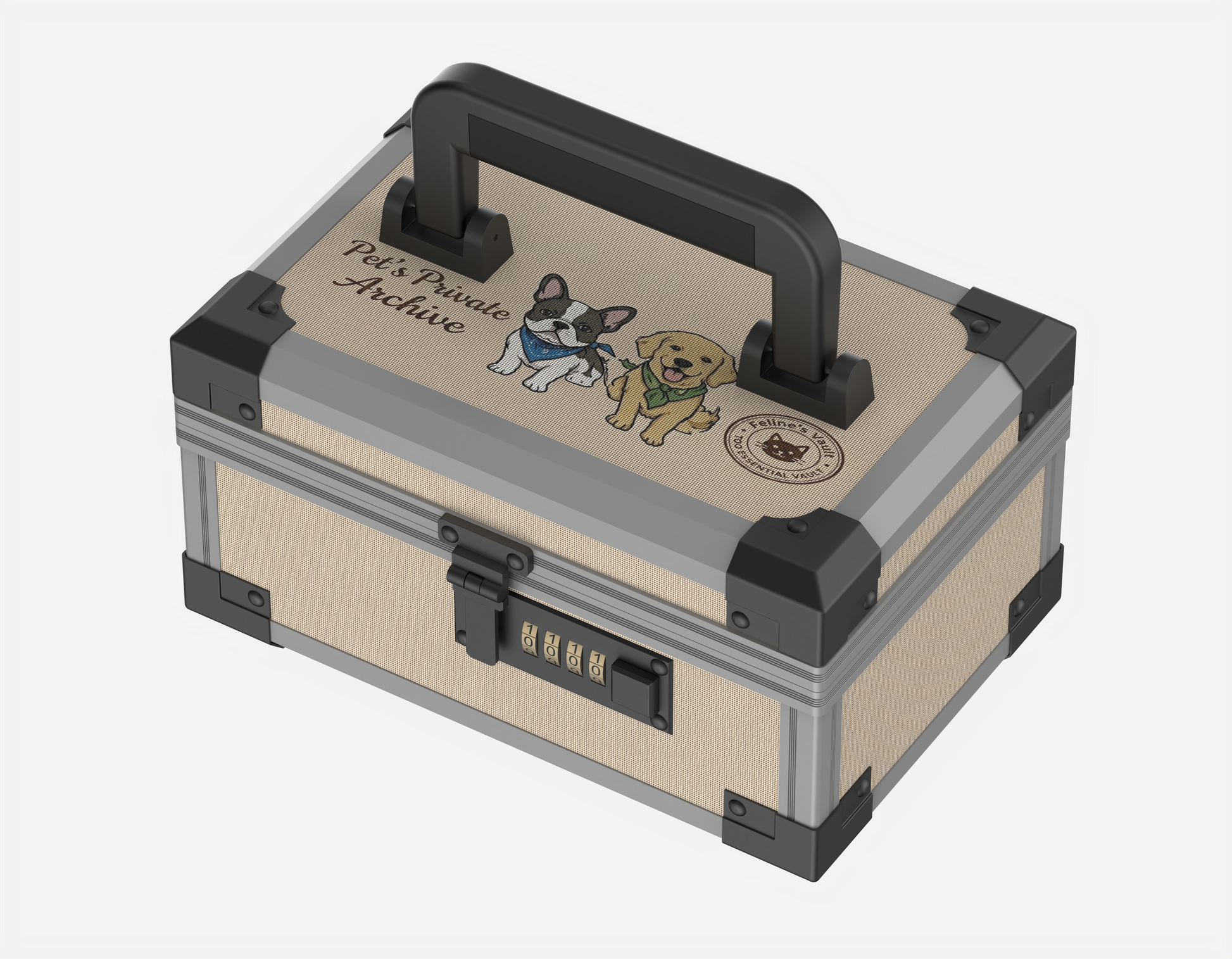 YOFUN Malle Canine MM Edition with 4-digit lock top view