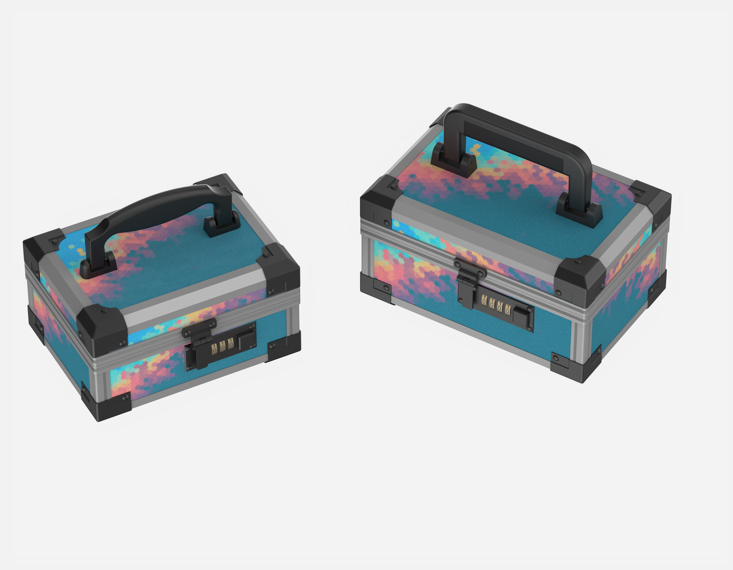 Closed size comparison of YOFUN Malle Chromatic Reverie BB and MM Editions