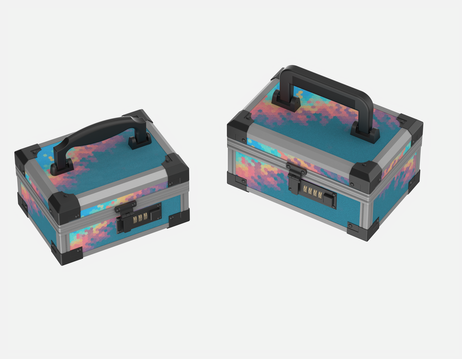 Closed size comparison of YOFUN Malle Chromatic Reverie BB and MM Editions
