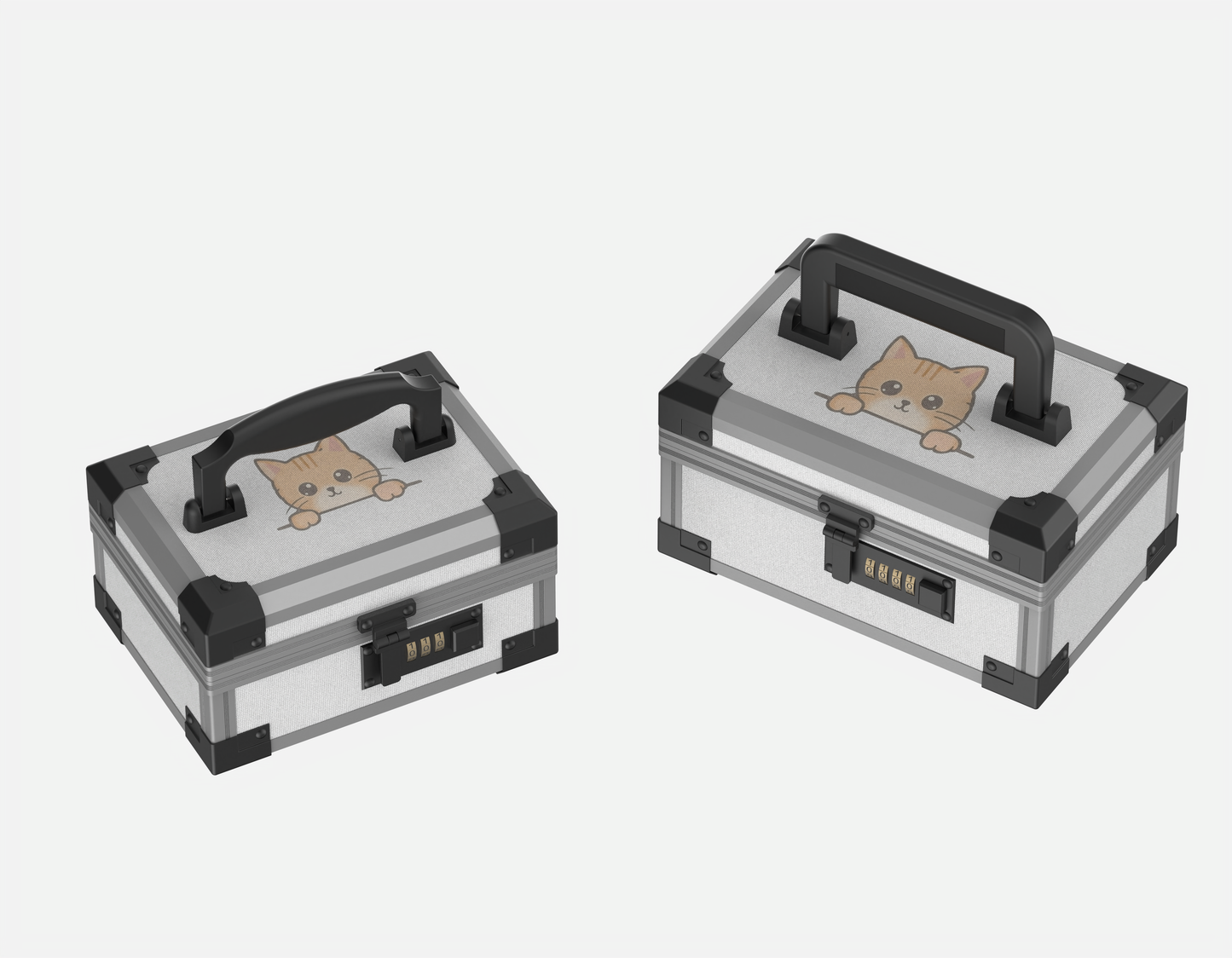Closed size comparison of YOFUN Malle Feline BB and MM Editions