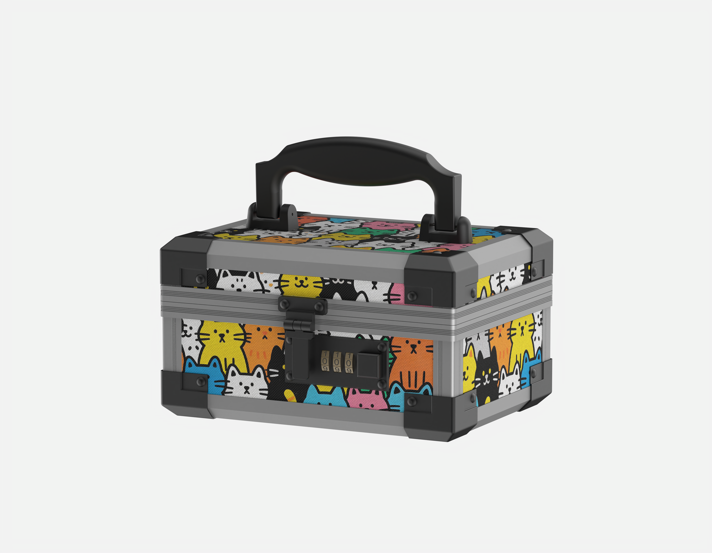 Front view of YOFUN Malle Feline Parade BB Edition with 3-digit lock