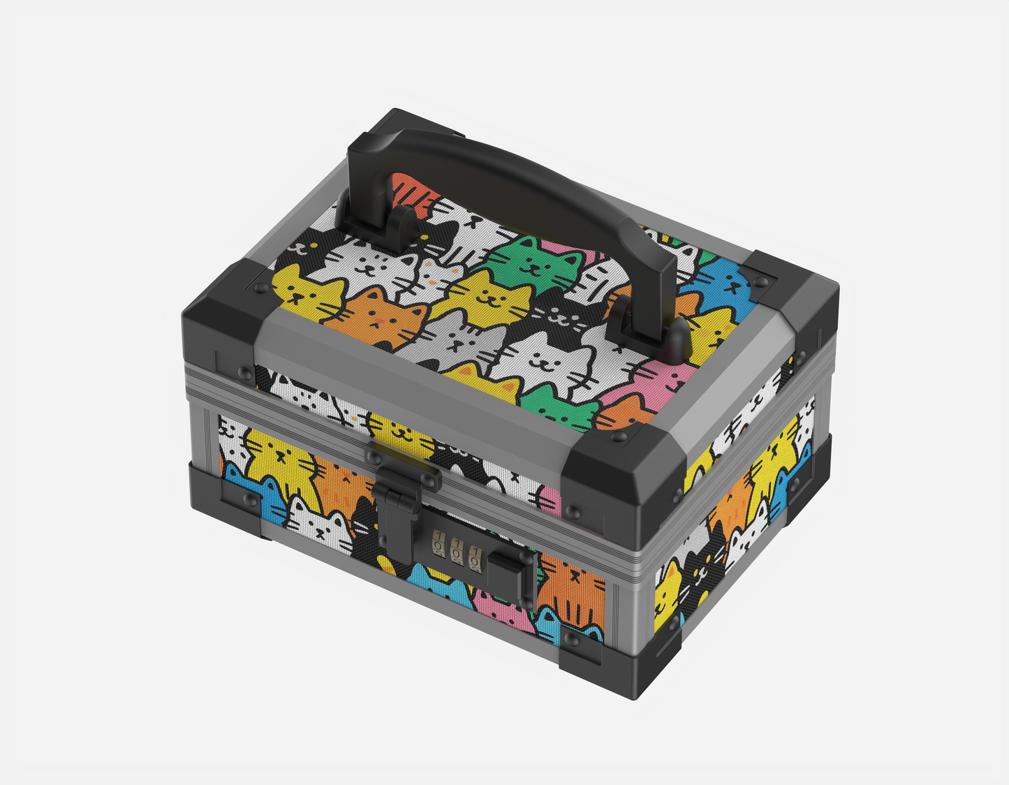 YOFUN Malle Feline Parade BB Edition with 3-digit lock top view