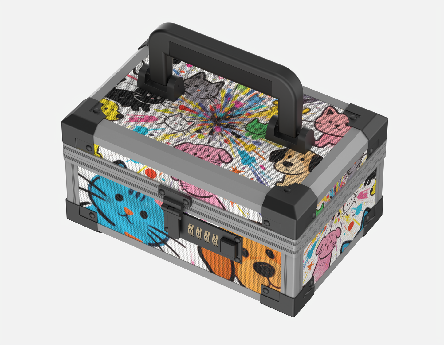 YOFUN Malle Kaleido MM Edition with 4-digit lock top view